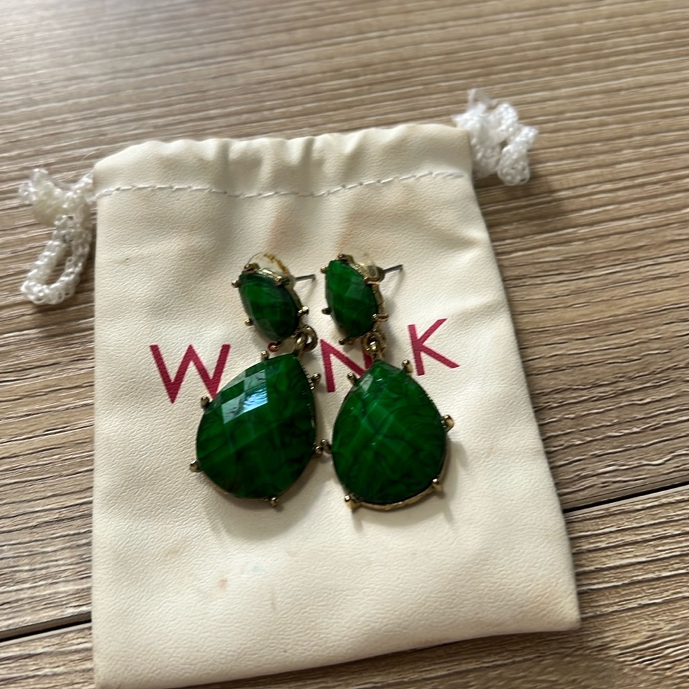 Green earrings